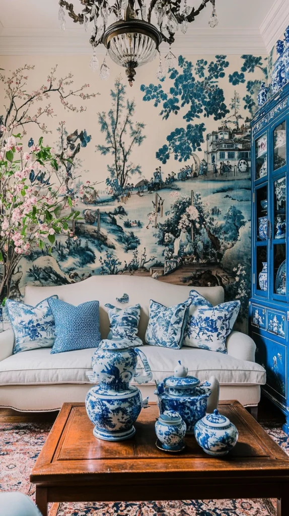 Chinoiserie Chic Living Room