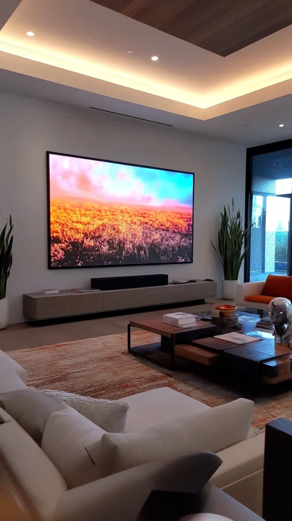 High-Tech Smart Living Room