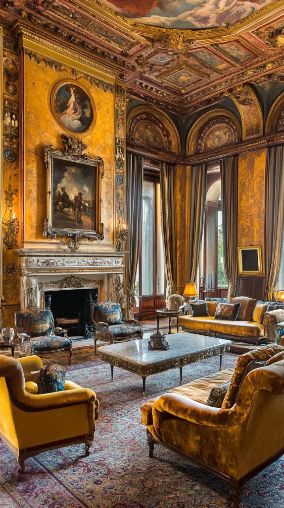 Italian Renaissance Inspired Living Room