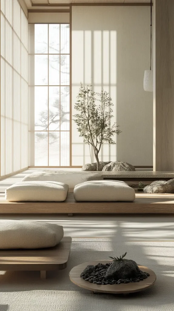 Japanese Minimalist Living Room