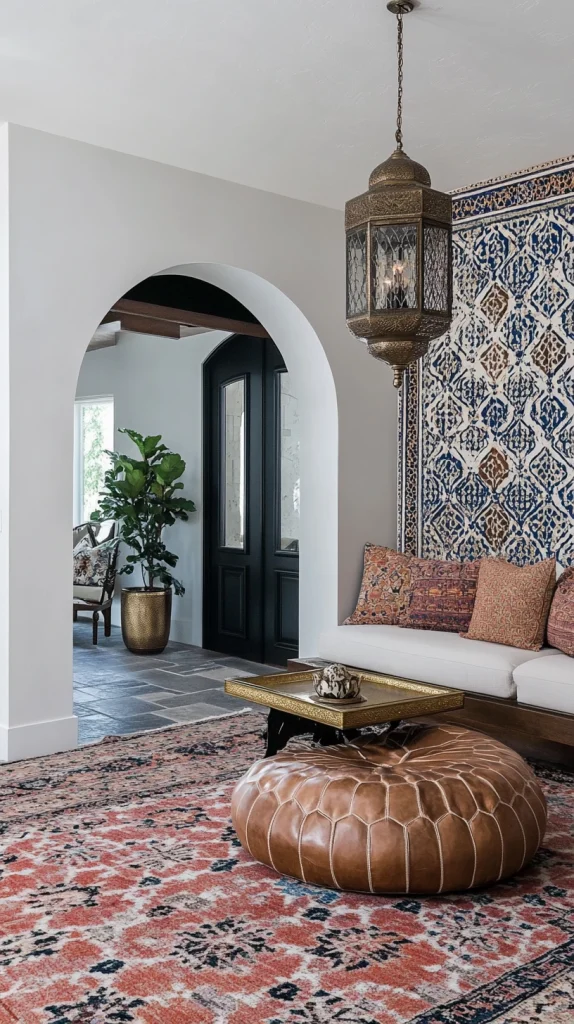 Moroccan-Inspired Living Room