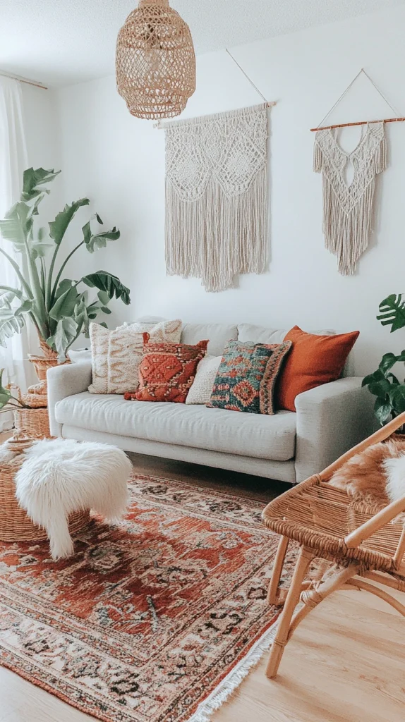 Nordic Boho Living Room