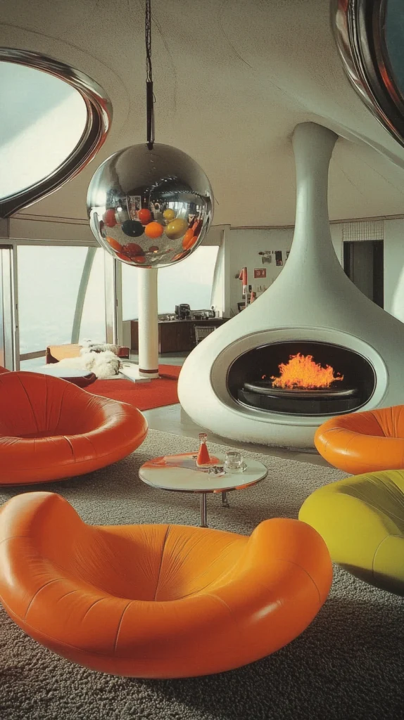 Space Age Retro-Futuristic Living Room