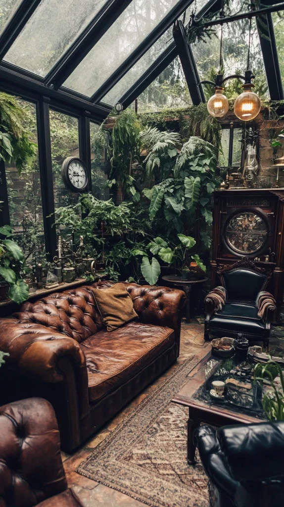 Steampunk Victorian Conservatory Living Room
