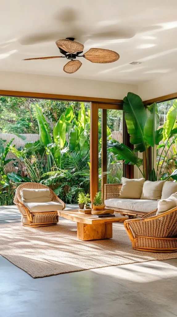 Tropical Modernist Living Room